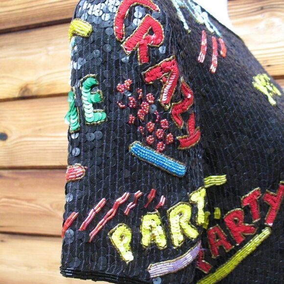 Vintage Cache Gold Label Sequin Dress - Picture 6 of 11